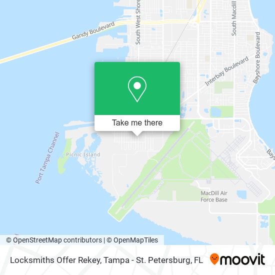 Locksmiths Offer Rekey map
