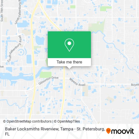 Baker Locksmiths Riverview map