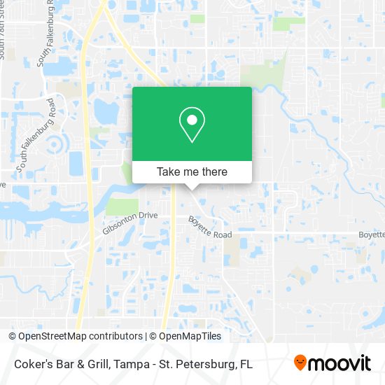Mapa de Coker's Bar & Grill