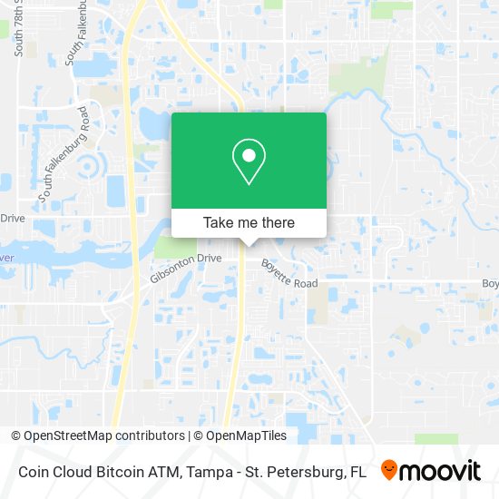 Mapa de Coin Cloud Bitcoin ATM