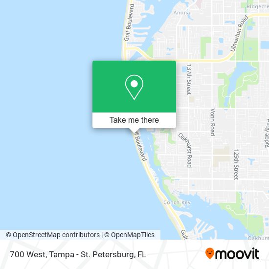 Mapa de 700 West