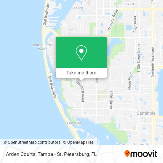 Arden Courts map