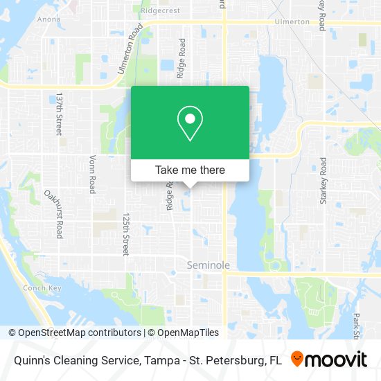 Quinn's Cleaning Service map