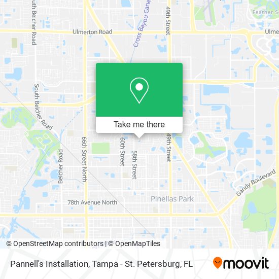 Pannell's Installation map