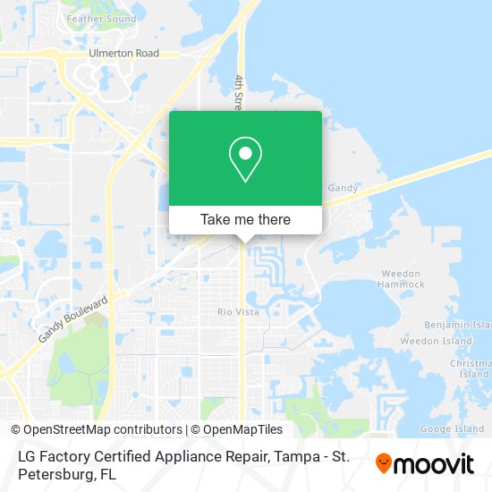 Mapa de LG Factory Certified Appliance Repair