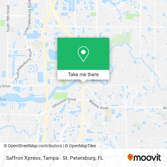 Saffron Xpress map