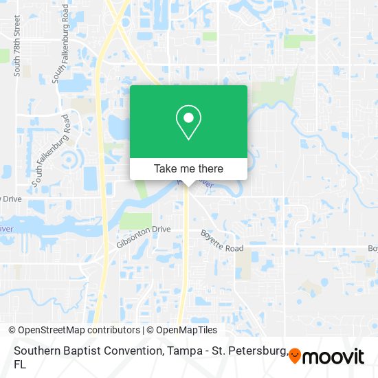Mapa de Southern Baptist Convention
