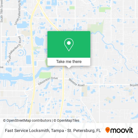 Mapa de Fast Service Locksmith