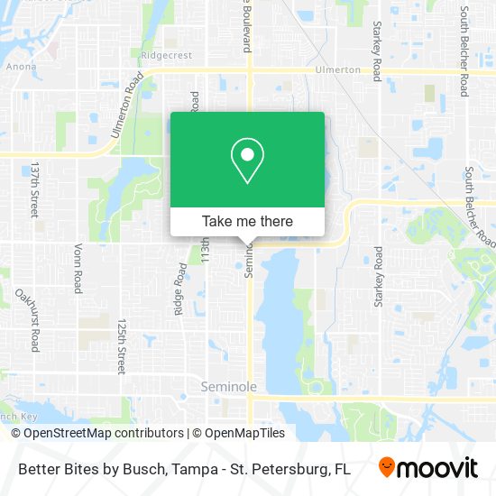 Better Bites by Busch map