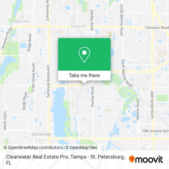 Clearwater Real Estate Pro map