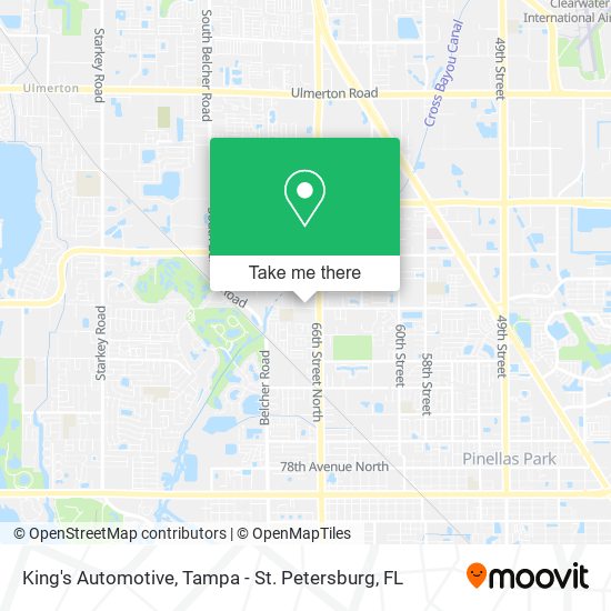 King's Automotive map
