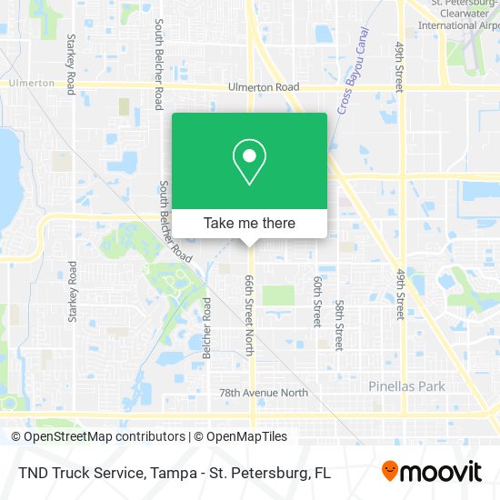TND Truck Service map