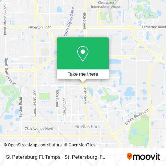 Mapa de St Petersburg Fl