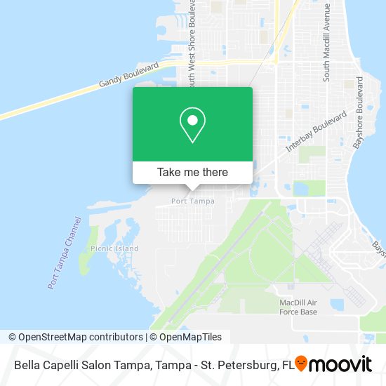 Mapa de Bella Capelli Salon Tampa