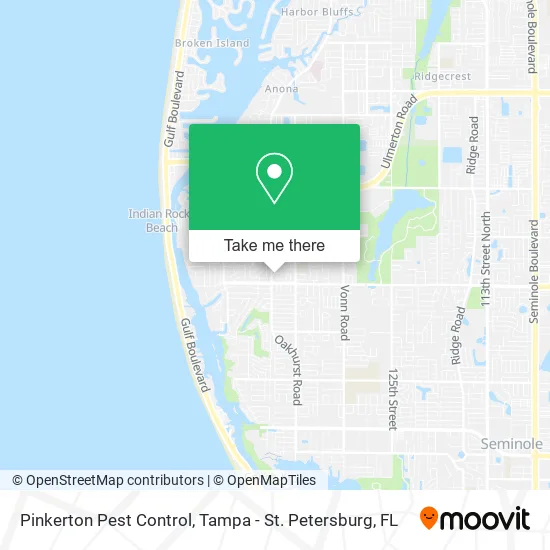 Mapa de Pinkerton Pest Control