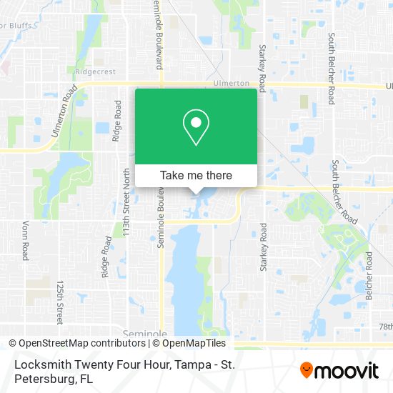 Mapa de Locksmith Twenty Four Hour