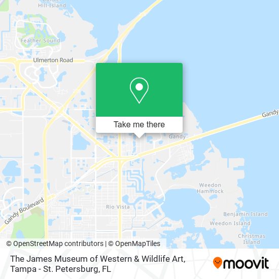 The James Museum of Western & Wildlife Art map