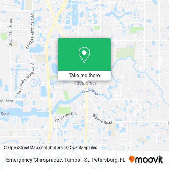 Emergency Chiropractic map