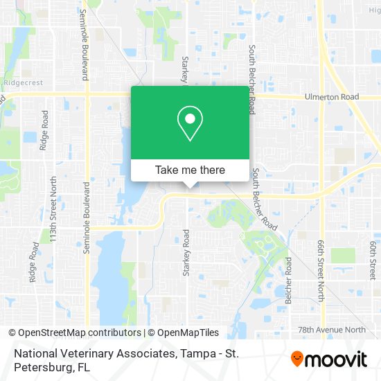 Mapa de National Veterinary Associates