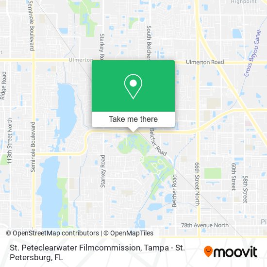 St. Peteclearwater Filmcommission map