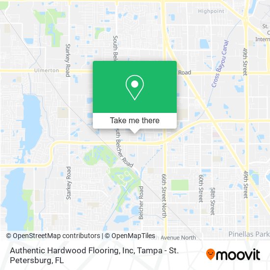 Mapa de Authentic Hardwood Flooring, Inc