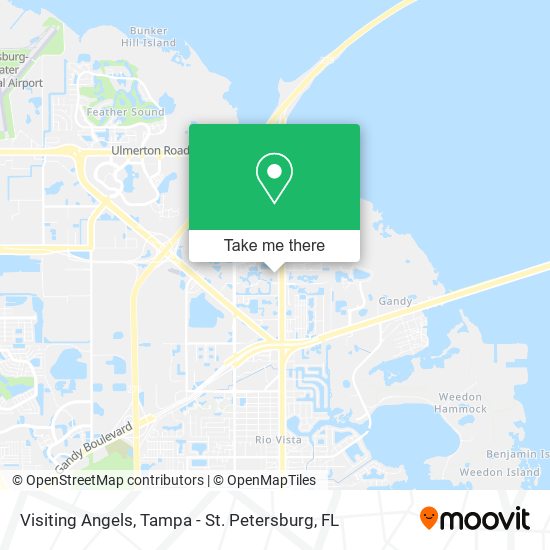 Visiting Angels map