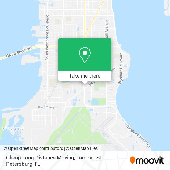 Cheap Long Distance Moving map