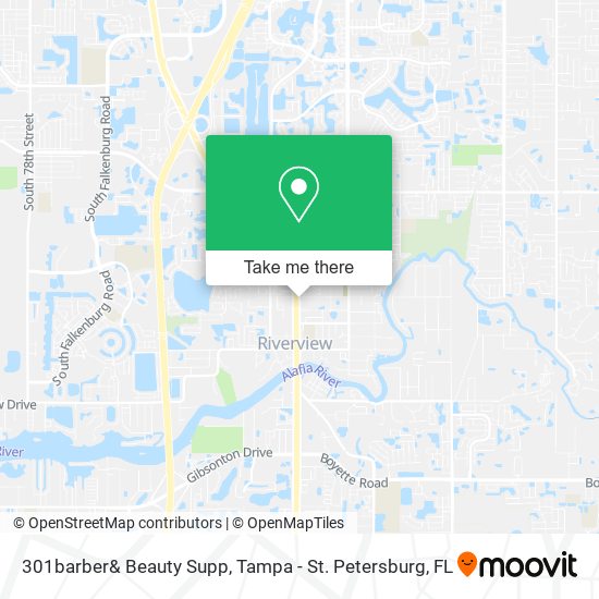 Mapa de 301barber& Beauty Supp