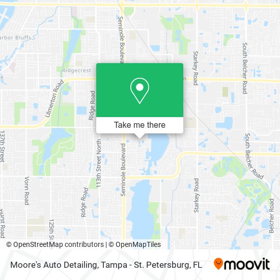 Moore's Auto Detailing map