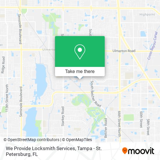 We Provide Locksmith Services map
