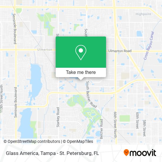 Glass America map