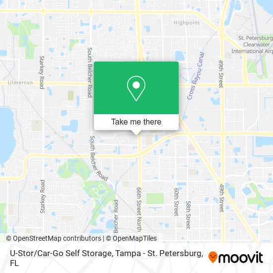 U-Stor/Car-Go Self Storage map