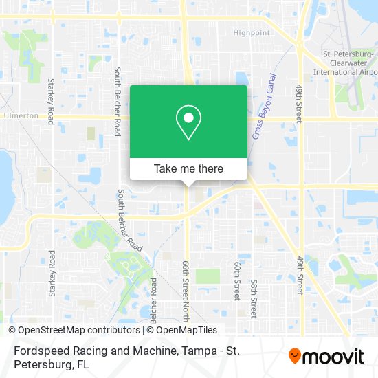 Fordspeed Racing and Machine map