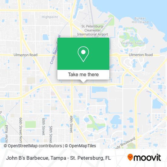 Mapa de John B's Barbecue