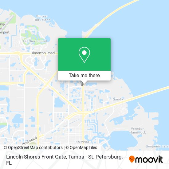 Lincoln Shores Front Gate map