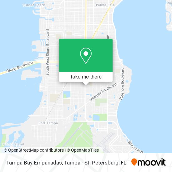 Mapa de Tampa Bay Empanadas