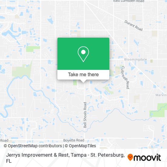 Jerrys Improvement & Rest map