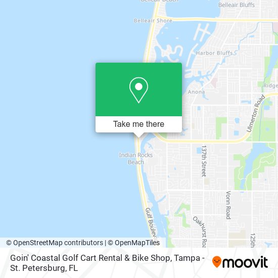 Goin' Coastal Golf Cart Rental & Bike Shop map