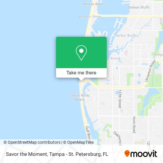 Savor the Moment map