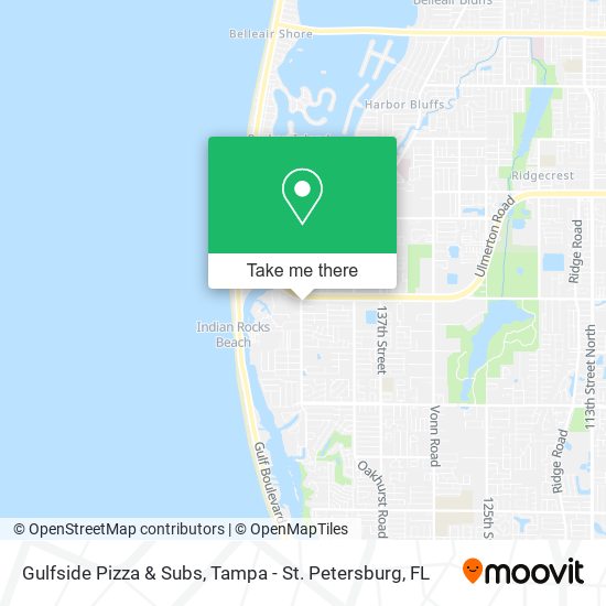 Mapa de Gulfside Pizza & Subs