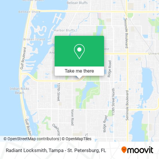 Radiant Locksmith map