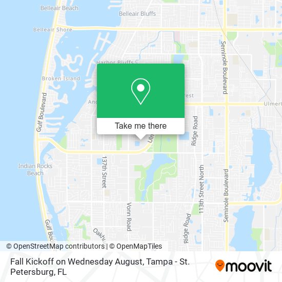 Mapa de Fall Kickoff on Wednesday August