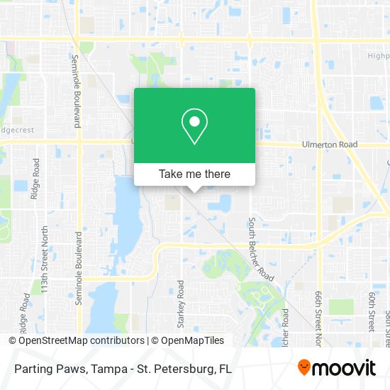 Parting Paws map