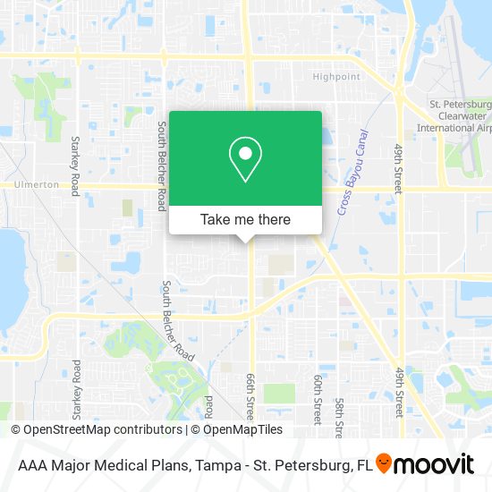 AAA Major Medical Plans map