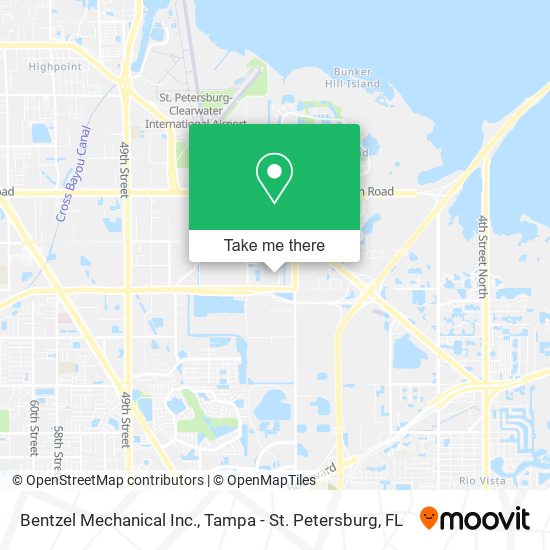 Mapa de Bentzel Mechanical Inc.