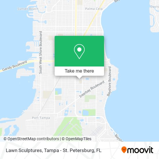 Lawn Sculptures map