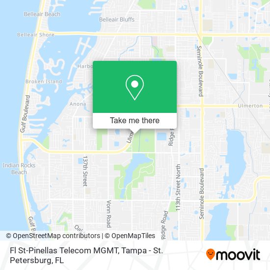 Mapa de Fl St-Pinellas Telecom MGMT