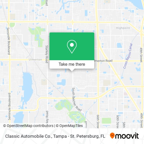 Mapa de Classic Automobile Co.