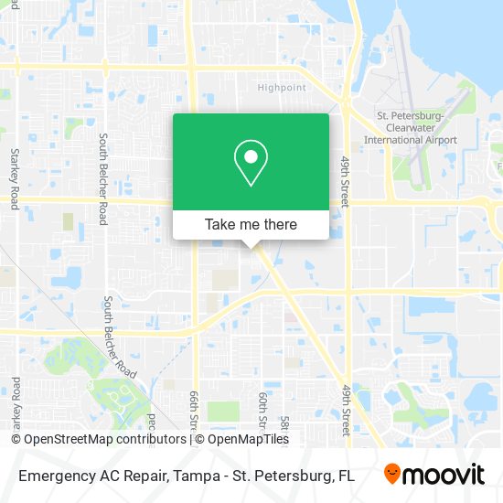 Mapa de Emergency AC Repair