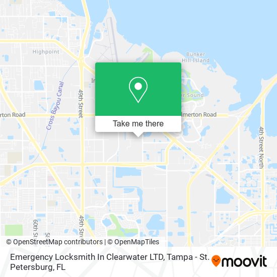 Mapa de Emergency Locksmith In Clearwater LTD